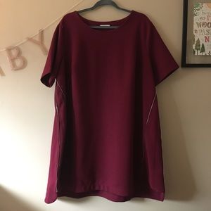 Hautelook Maitai Burgundy Dress with Zipper Sides